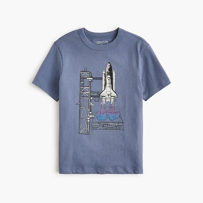 Boys' rocket launch graphic tee