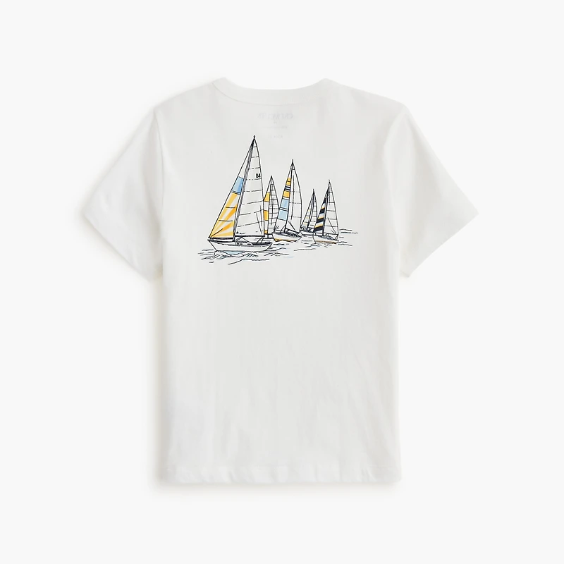 Boys' sailboat graphic tee