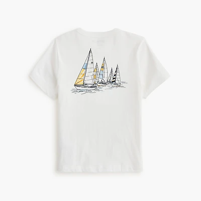 Boys' sailboat graphic tee