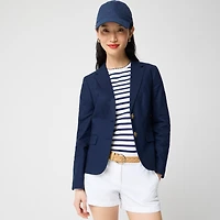 Linen-blend schoolboy blazer