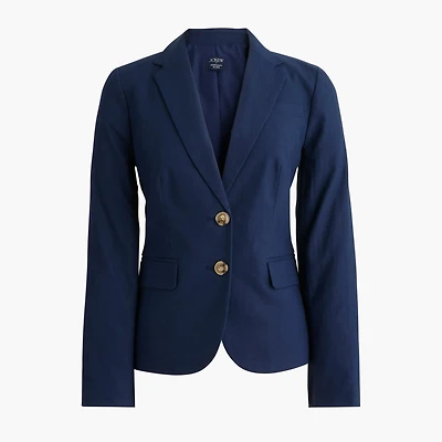 Linen-blend schoolboy blazer