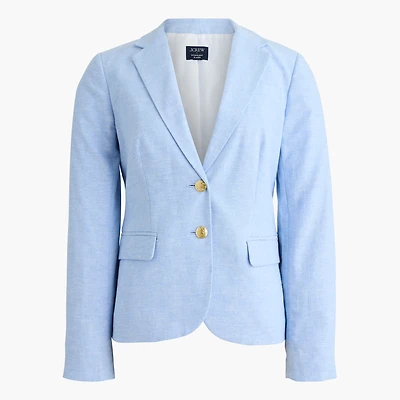 Linen-blend schoolboy blazer