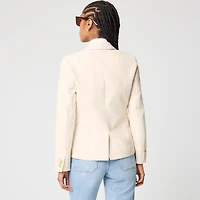 Linen-blend schoolboy blazer