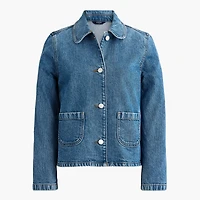 Collared denim jacket