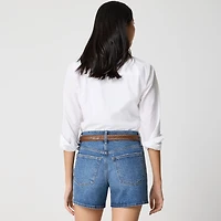 Mid-rise modern denim short