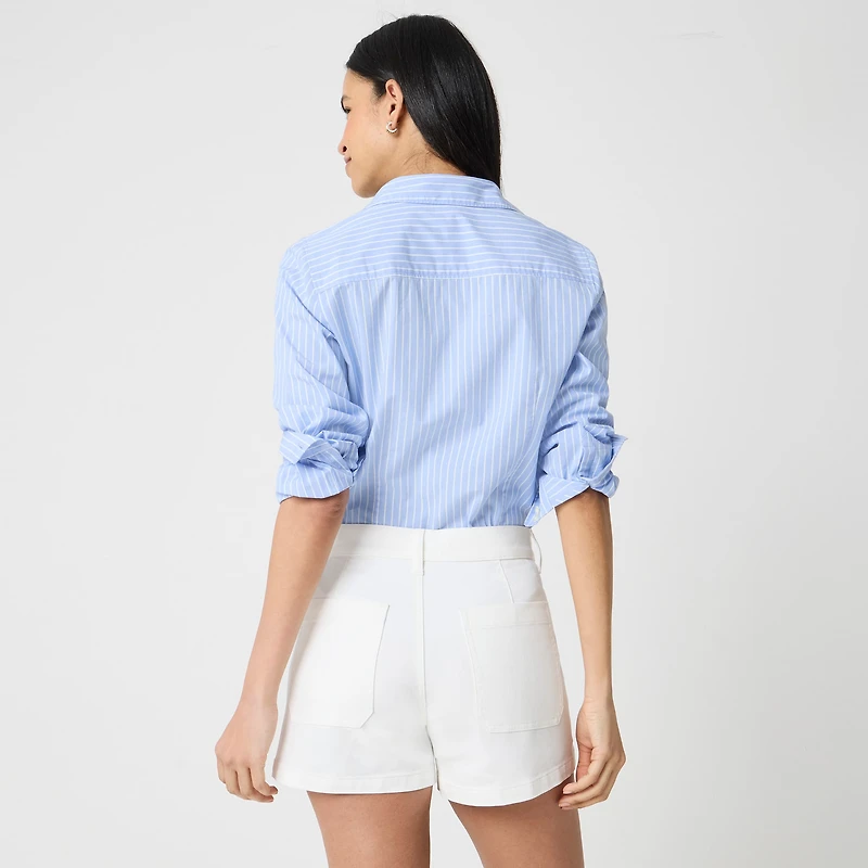 White denim Sailor short
