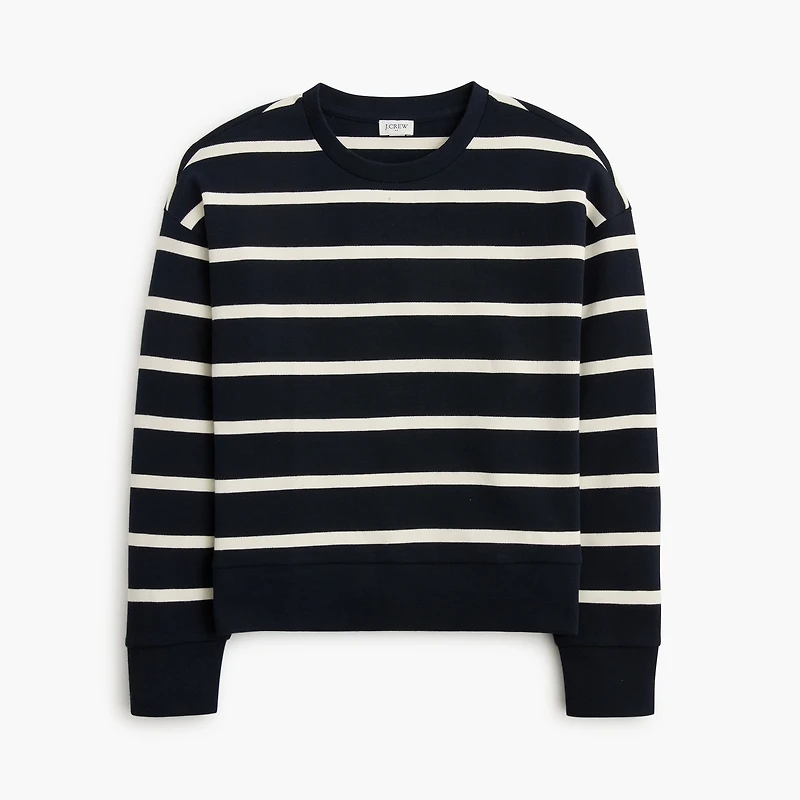 Textured striped pullover