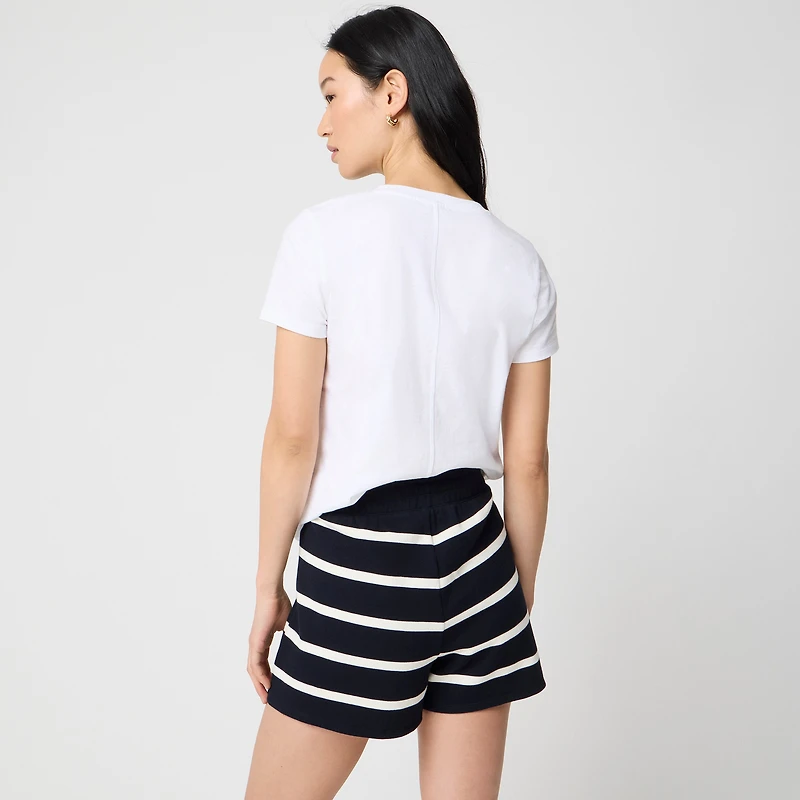 Textured striped short