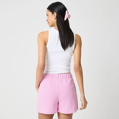 Striped terry short