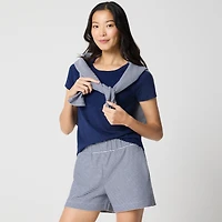 Striped terry short