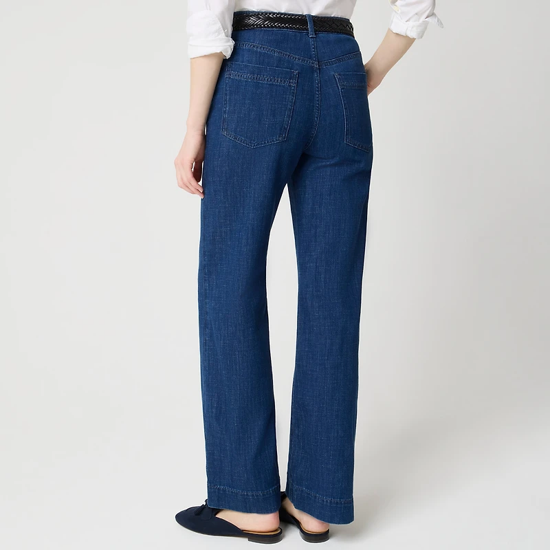High-rise wide-leg trouser jean all-day stretch