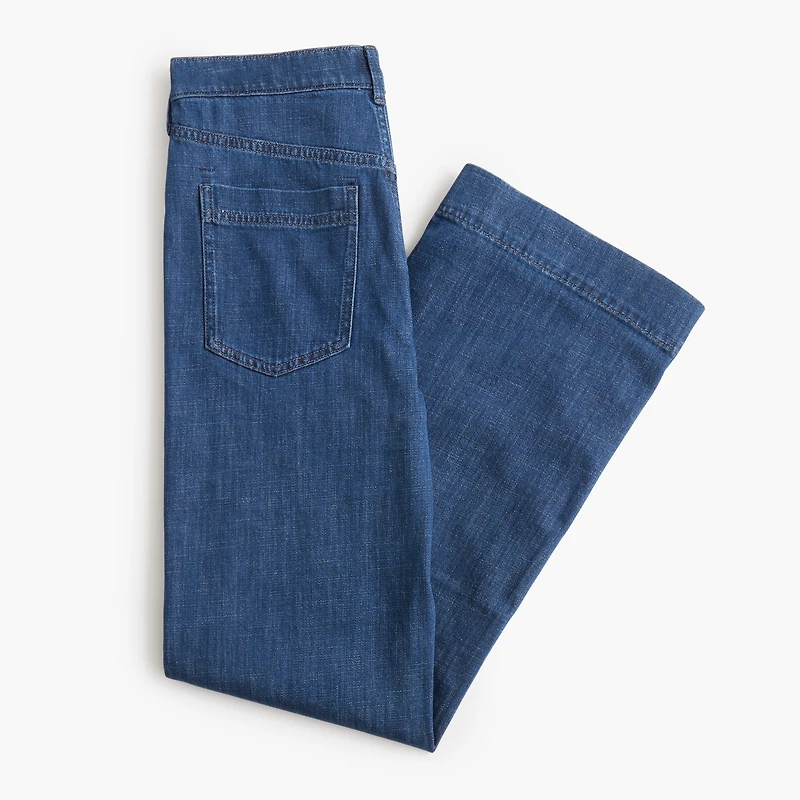 High-rise wide-leg trouser jean all-day stretch