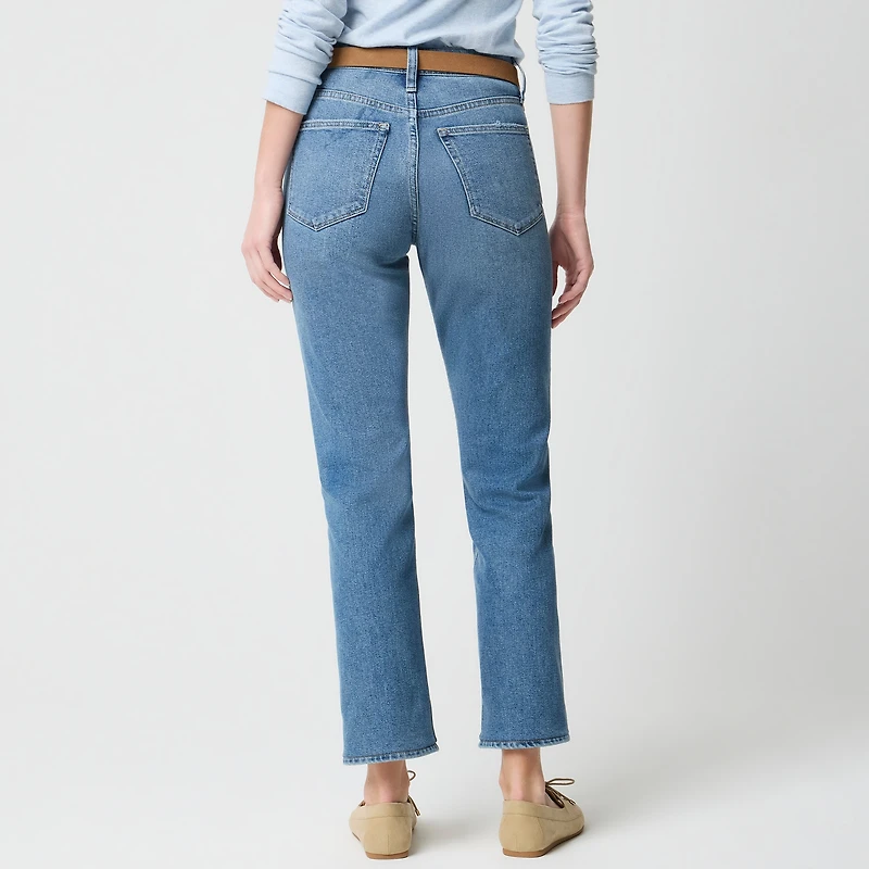 Mid-rise straight jean all-day stretch