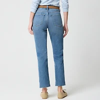Mid-rise straight jean all-day stretch