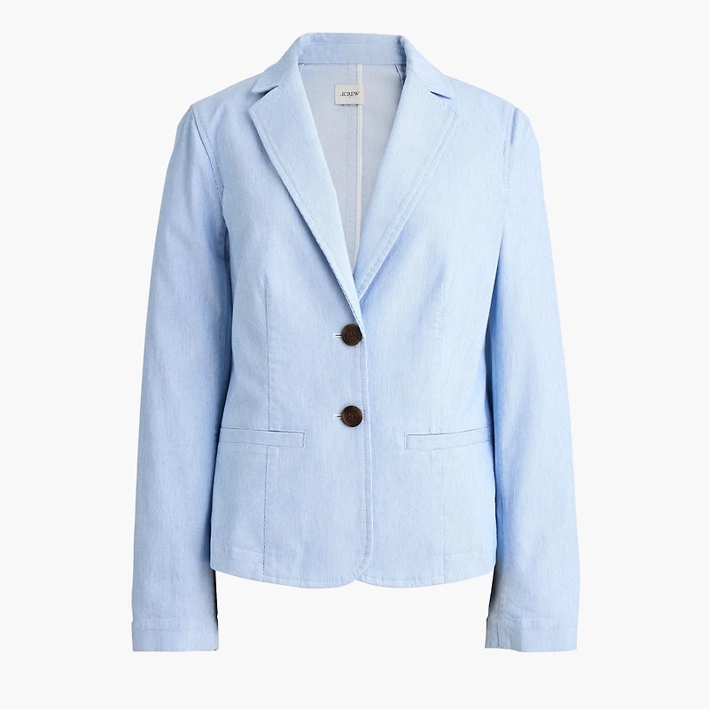 Unlined cotton-blend blazer