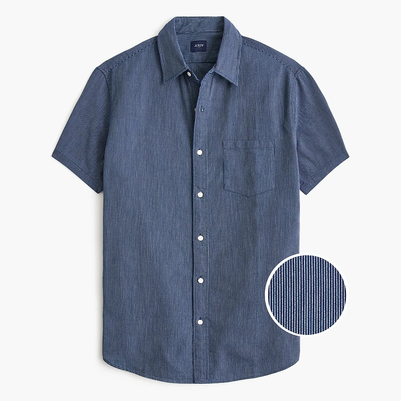 Striped short-sleeve shirt