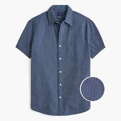 Striped short-sleeve shirt