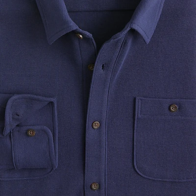 Waffle-knit shirt