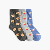 Boys' snacks socks three-pack