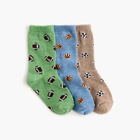 Boys' sports socks three-pack