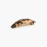 Tortoise oval barrette