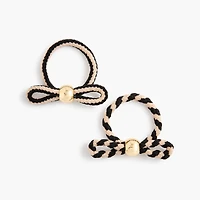 Two-tone hairs tie set-of-two