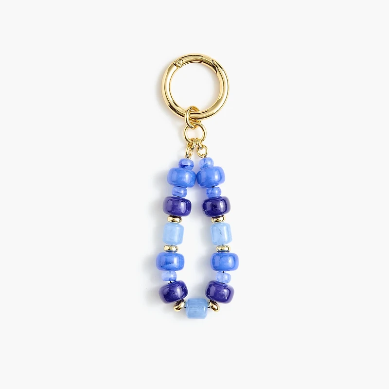 Chunky beaded bag charm