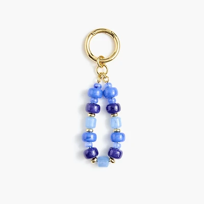 Chunky beaded bag charm
