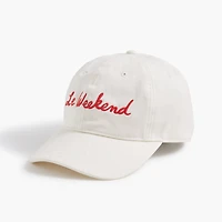 "Le Weekend" baseball hat