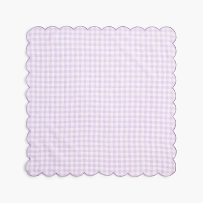 Cotton scalloped handkerchief