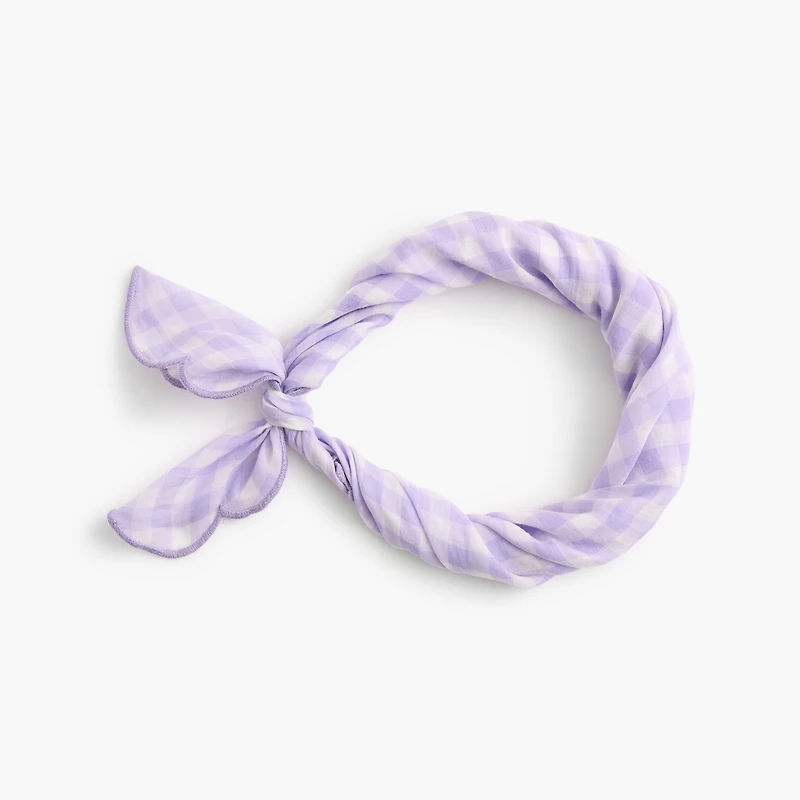 Cotton scalloped handkerchief