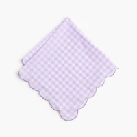 Cotton scalloped handkerchief