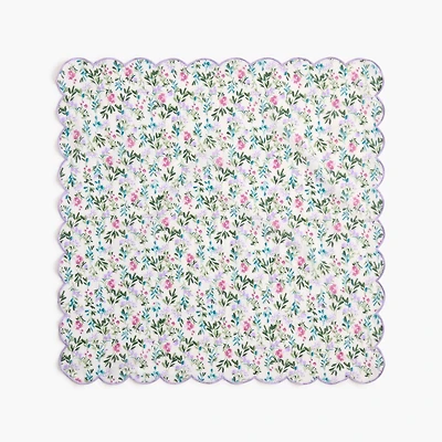 Cotton scalloped handkerchief