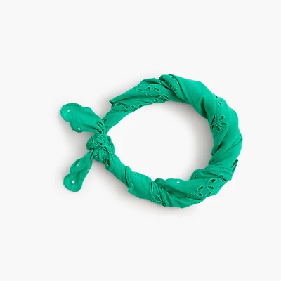 Eyelet scarf