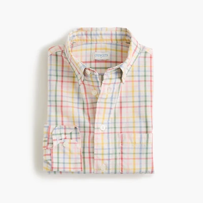 Boys' long-sleeve flex washed shirt