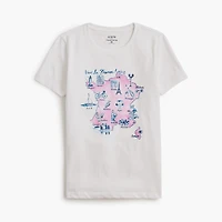Map of France graphic tee