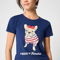 "Pardon my frenchie" graphic tee