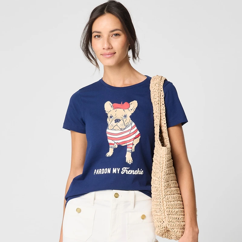 "Pardon my frenchie" graphic tee