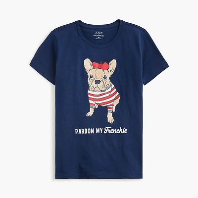 "Pardon my frenchie" graphic tee