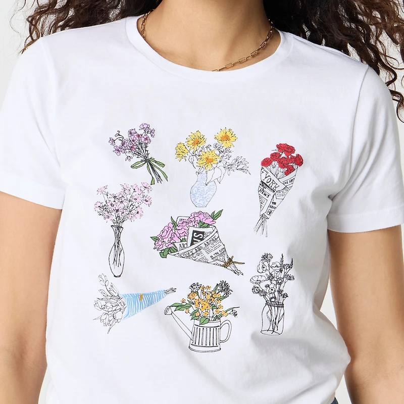Bouquet graphic tee