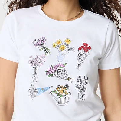 Bouquet graphic tee