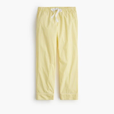 Poplin cropped pajama pant