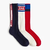 U.S. Ski & Snowboard by J.Crew wool socks three-pack