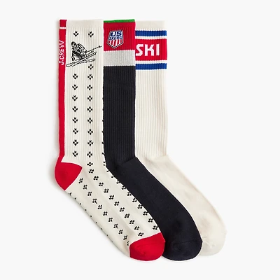 U.S. Ski & Snowboard by J.Crew cotton socks three-pack