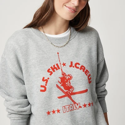 U.S. Ski & Snowboard by J.Crew heritage terry graphic crewneck sweatshirt