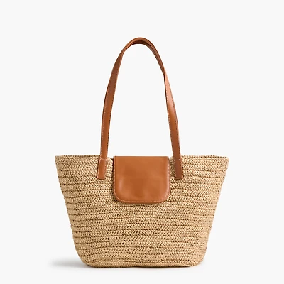 Straw tote bag