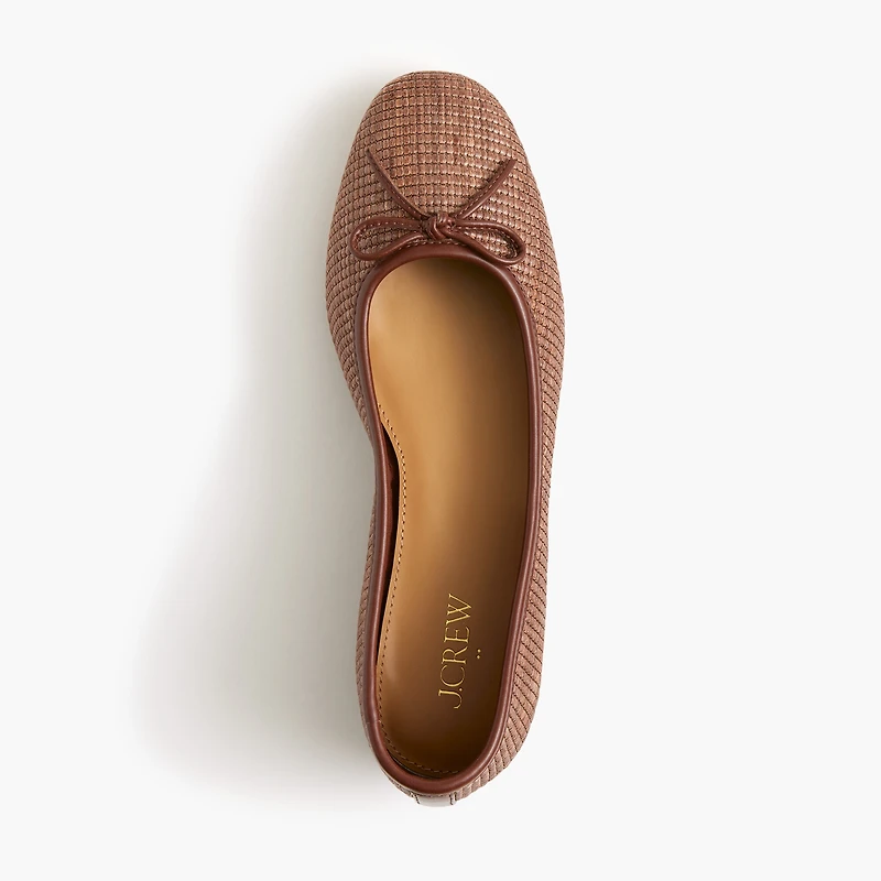 Woven ballet flats