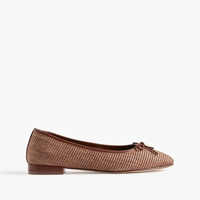 Woven ballet flats