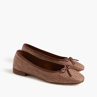 Woven ballet flats