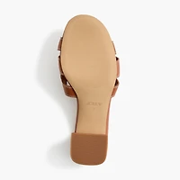 Bit heeled mules